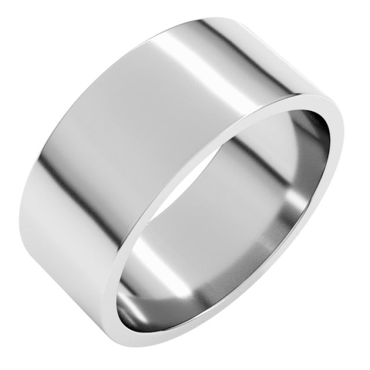 Sterling Silver 8 mm Flat Band Size 7