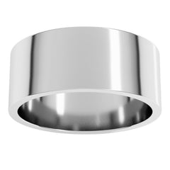 Sterling Silver 8 mm Flat Band Size 7