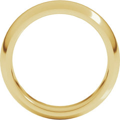 10K Yellow Gold 6 mm Comfort-Fit Half Round Band Size 14