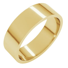 10K Yellow Gold 6 mm Flat Band Size 9.5