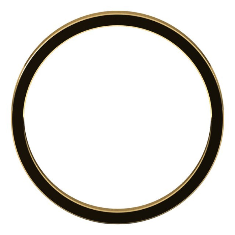 14K Yellow Gold 2 mm Flat Band Size 11