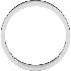 14K White Gold 4 mm Flat Band Size 4.5