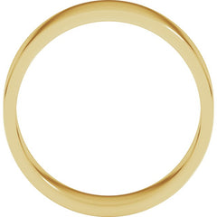 14K Yellow Gold 6 mm Flat Band Size 6.5