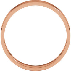 14K Rose Gold 4 mm Ultra-Lightweight Flat Band Size 6