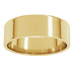 14K Yellow Gold 6 mm Ultra-Lightweight Flat Band Size 7