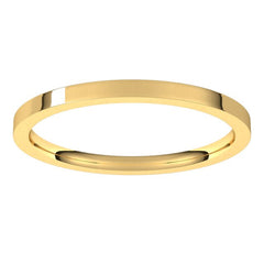 10K Yellow Gold 1.5 mm Flat Comfort Fit Light Band Size 6.5