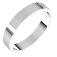 Sterling Silver 3.5 mm Flat Band Size 6.5