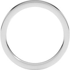 Continuum Sterling Silver 3 mm Comfort-Fit Flat Band Size 4.5
