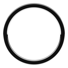 10K White Gold 1.5 mm Flat Comfort Fit Light Band Size 7