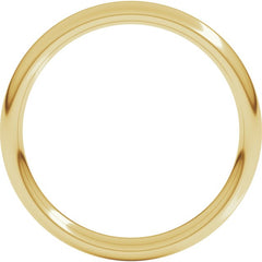 18K Yellow Gold 3 mm Comfort-Fit European-Style Band Size 10