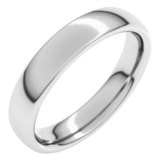 14K White Gold 4 mm Comfort-Fit European-Style Band Size 5.5
