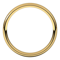 14K Yellow Gold 3.5 mm Comfort-Fit European-Style Band Size 9