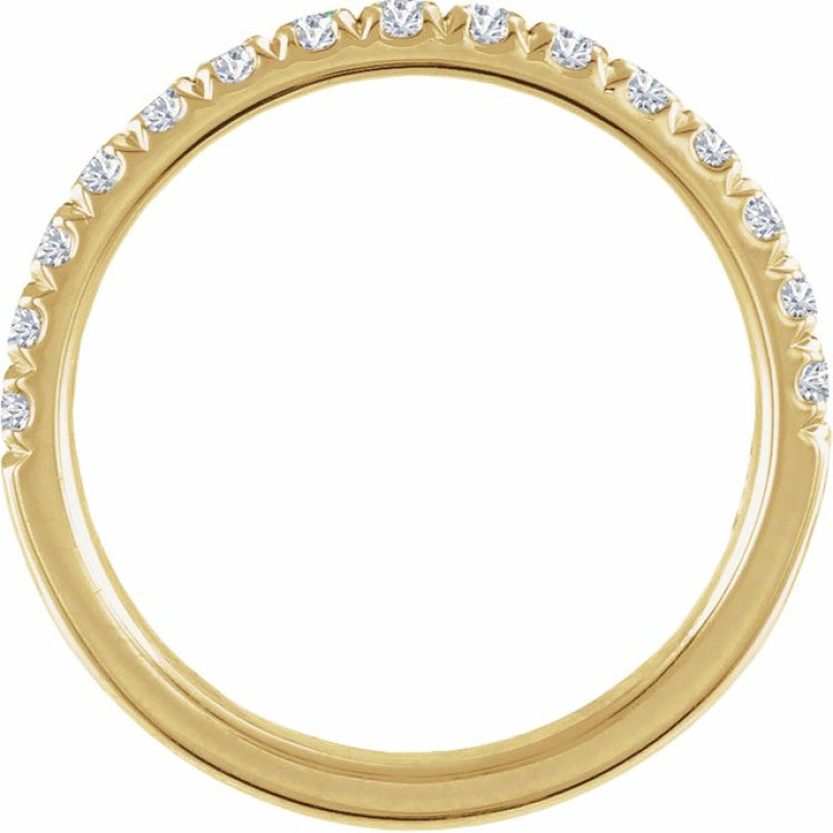 14K Yellow Gold 1/2 CTW Natural Diamond Stackable Ring