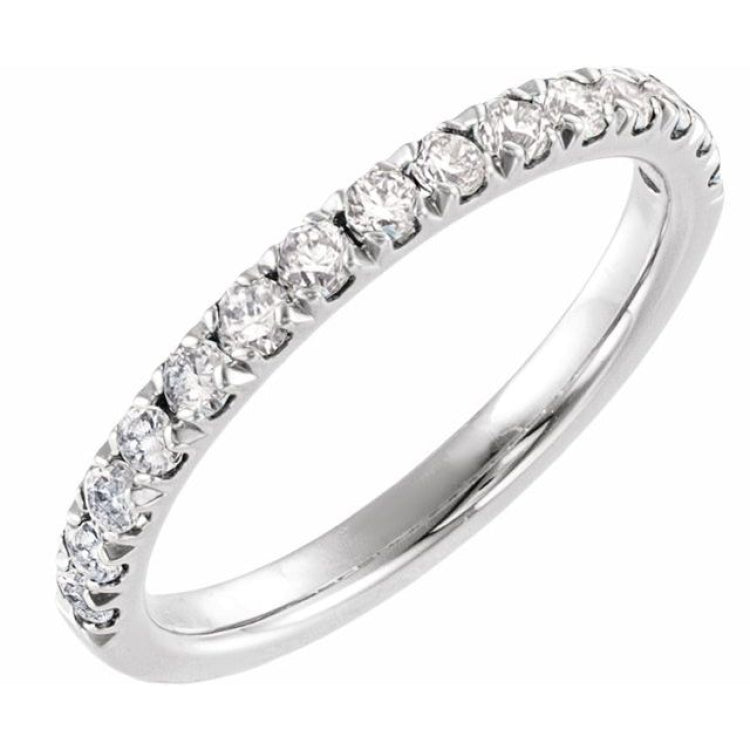 Sterling Silver 1/2 CTW Lab-Grown Diamond Stackable Ring
