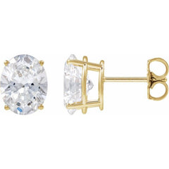 14K Yellow Gold 1/3 CTW Lab-Grown Diamond Earrings