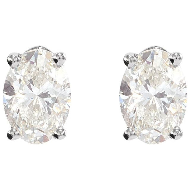 Sterling Silver 1/3 CTW Lab-Grown Diamond Earrings