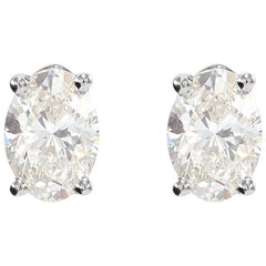 14K White Gold 3/4 CTW Lab-Grown Diamond Earrings
