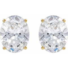 14K Yellow Gold 1 1/2 CTW Lab-Grown Diamond Earrings