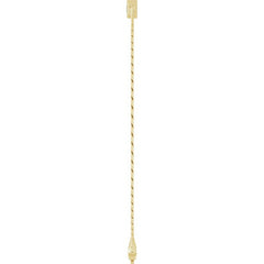 14K Yellow Gold Lab-Grown Emerald Link 7" Bracelet