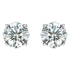 14K White Gold 1/2 CTW Lab-Grown Diamond Scroll Setting® Stud Earrings