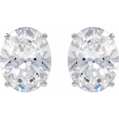 14K White Gold 3 5/8 CTW Lab-Grown Diamond Earrings