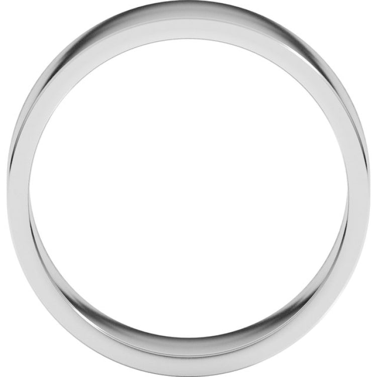 14K White Gold 7 mm Flat Band Size 11