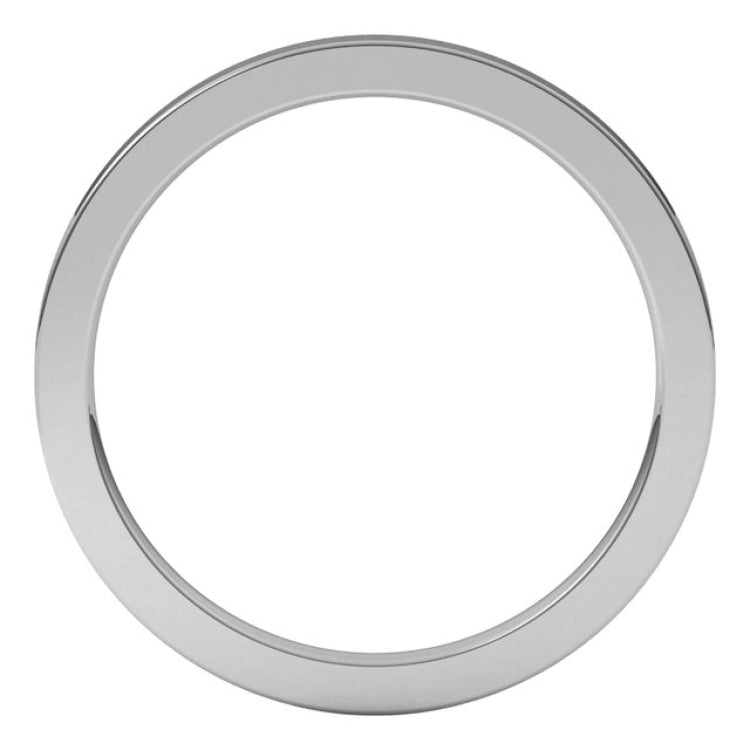 Sterling Silver 1.5 mm Comfort-Fit Flat Band Size 8