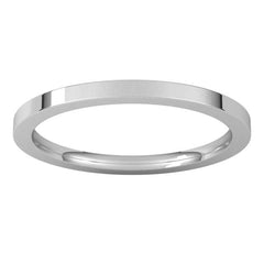 Sterling Silver 1.5 mm Comfort-Fit Flat Band Size 8