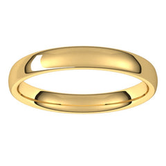 14K Yellow Gold 3.5 mm Comfort-Fit European-Style Band Size 11.5