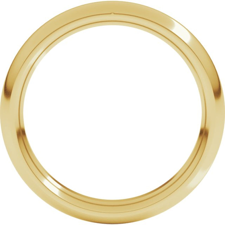 10K Yellow Gold 3.5 mm Comfort-Fit Half Round Band Size 7