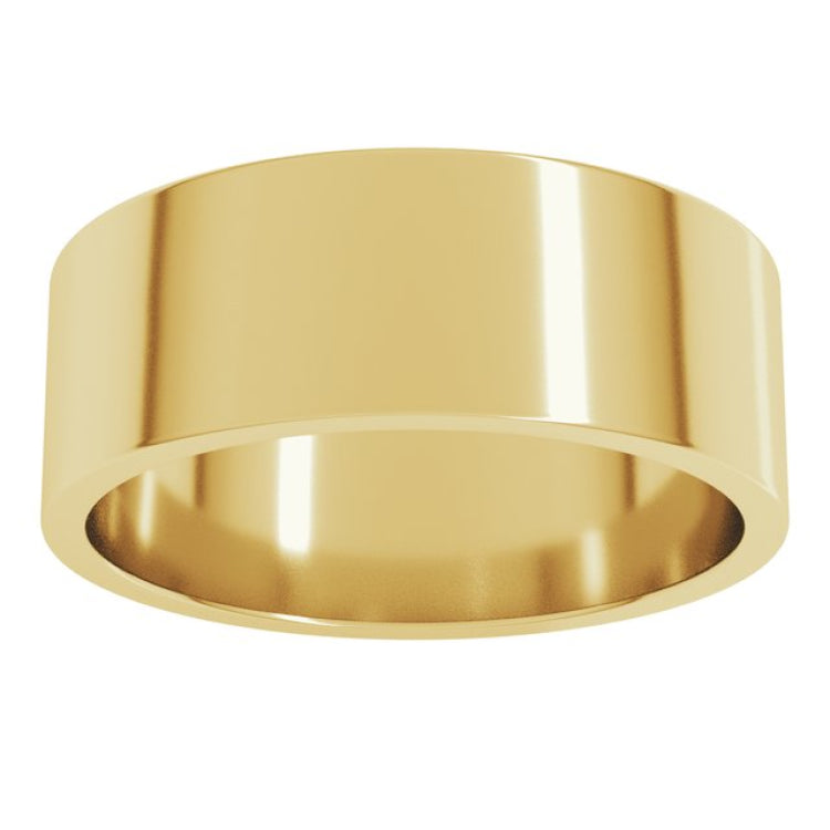 10K Yellow Gold 7 mm Flat Band Size 11.5