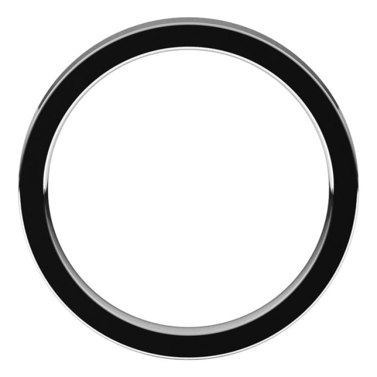 Palladium 2.5 mm Comfort-Fit Flat Band Size 10