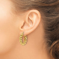 GOLD TWISTED HOOPS