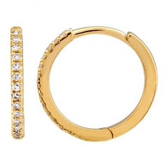 DIAMOND HOOP EARRINGS