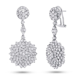 5.37ct 18k White Gold Diamond Earring