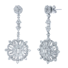 4.64ct 18k White Gold Diamond Earring