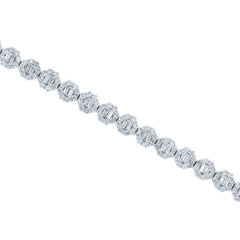 6.34ct 18k White Gold Diamond Lady's Bracelet