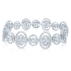 12.66ct 18k White Gold Diamond Lady's Bracelet