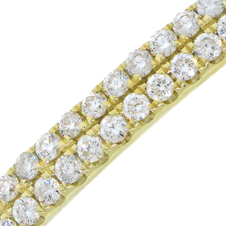 1.96ct 14k Yellow Gold Diamond Bangle