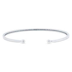 0.23ct 14k White Gold Diamond Bangle