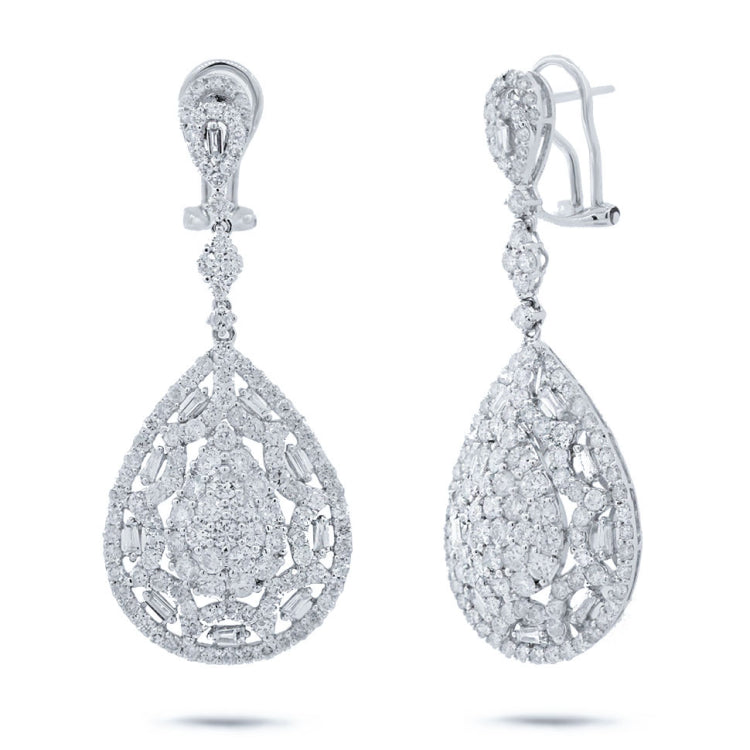 5.33ct 18k White Gold Diamond Earring