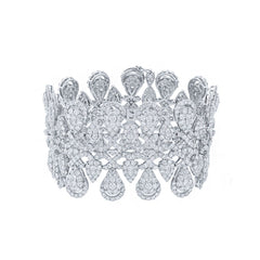 33.78ct 18k White Gold Diamond Lady's Bracelet