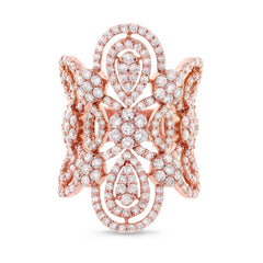 4.43ct 18k Rose Gold Diamond Lady's Ring
