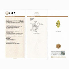 5.40ct Fancy Color Diamond & 4.09ct Sapphire 18k Yellow Gold GIA Certified Ring