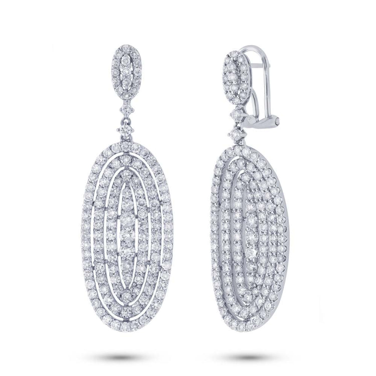 4.79ct 18k White Gold Diamond Earring