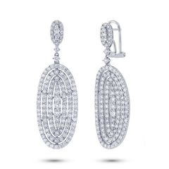 4.79ct 18k White Gold Diamond Earring