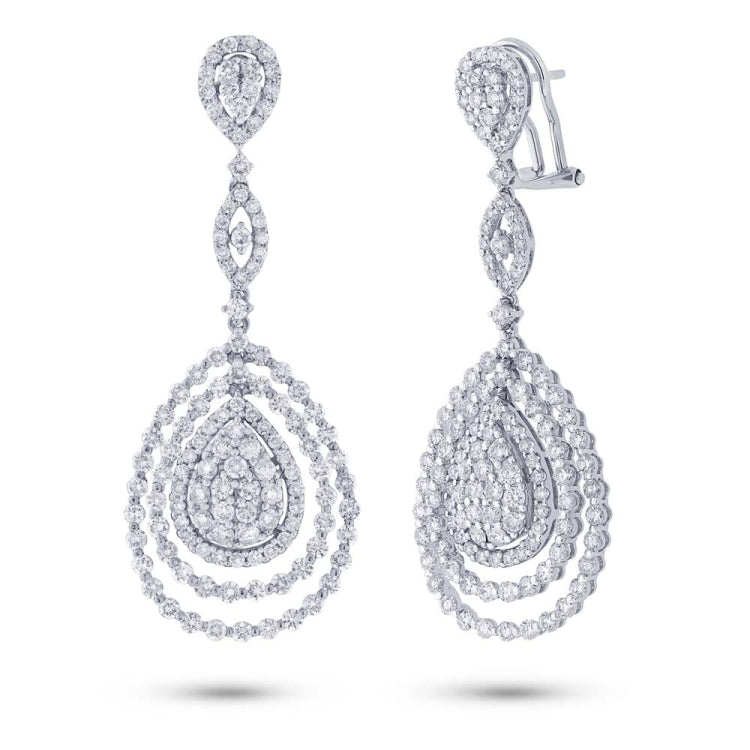5.36ct 18k White Gold Diamond Earring