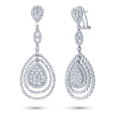 5.36ct 18k White Gold Diamond Earring