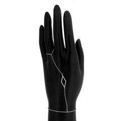 0.12ct 14k White Gold Diamond Lady's Bracelet