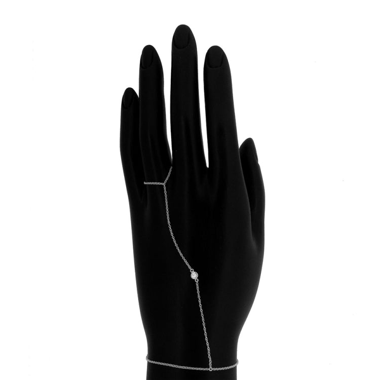 0.06ct 14k White Gold Diamond Lady's Bracelet